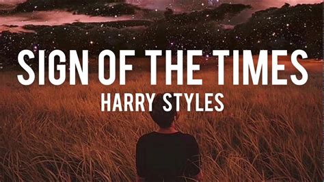 harry styles sign of the times text